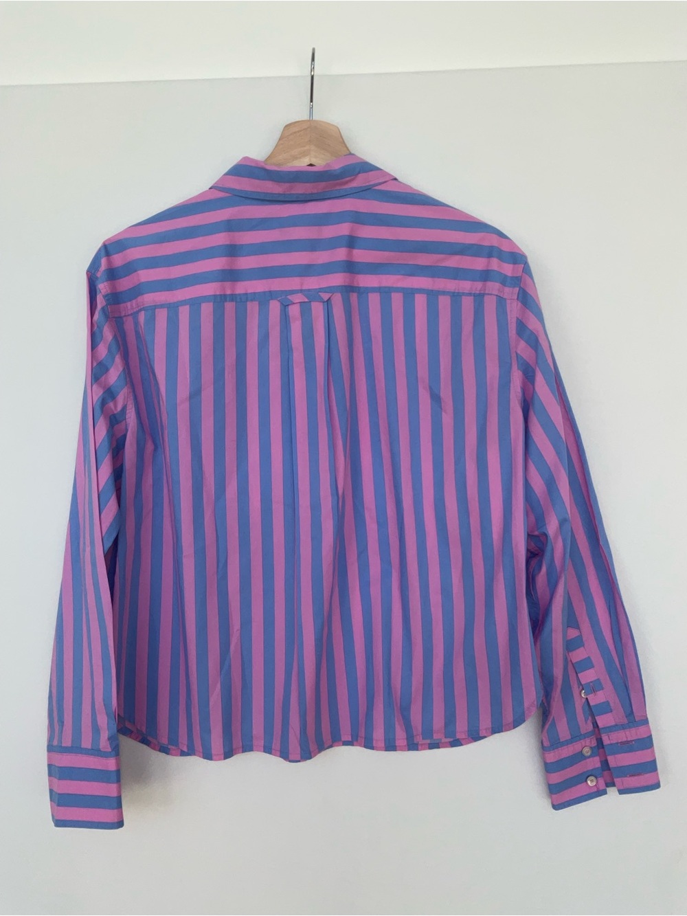 Talbots Garden Striped Popover Blouse - Picture 4 of 5
